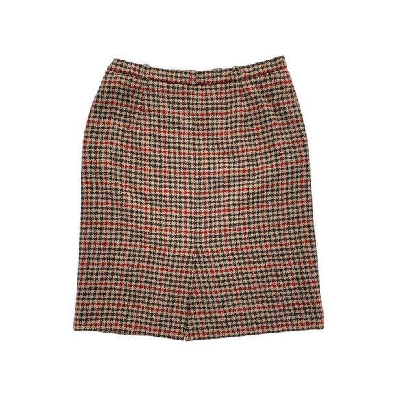Aquascutum 70s vintage high waisted check wool skirt - size 14 (33” waist) - Picture 3 of 4